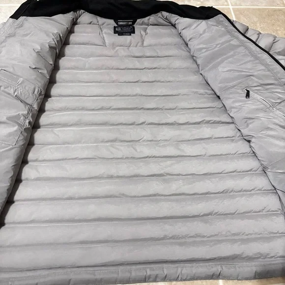 Carhartt Men's Light Gray Puffer Jacket - Picture 4 of 7